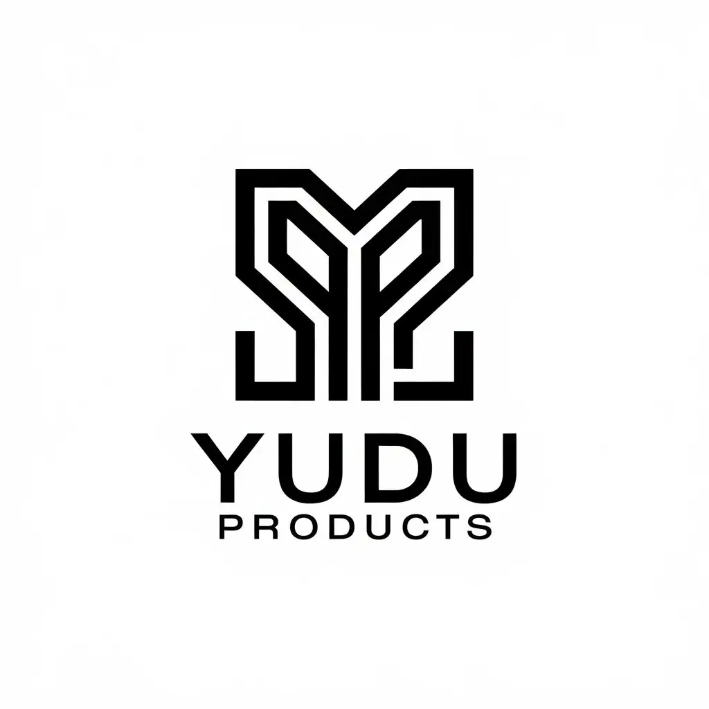 LOGO Design for Yudu Products Abstract Black Y in Box for HighEnd Decorative Materials