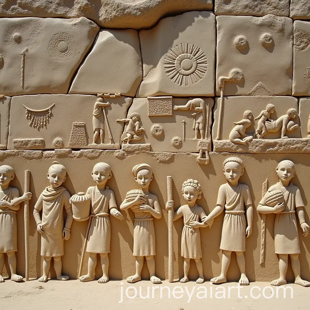 Ancient-Stone-Wall-Carvings-Depicting-Biblical-Labor-and-Servitude