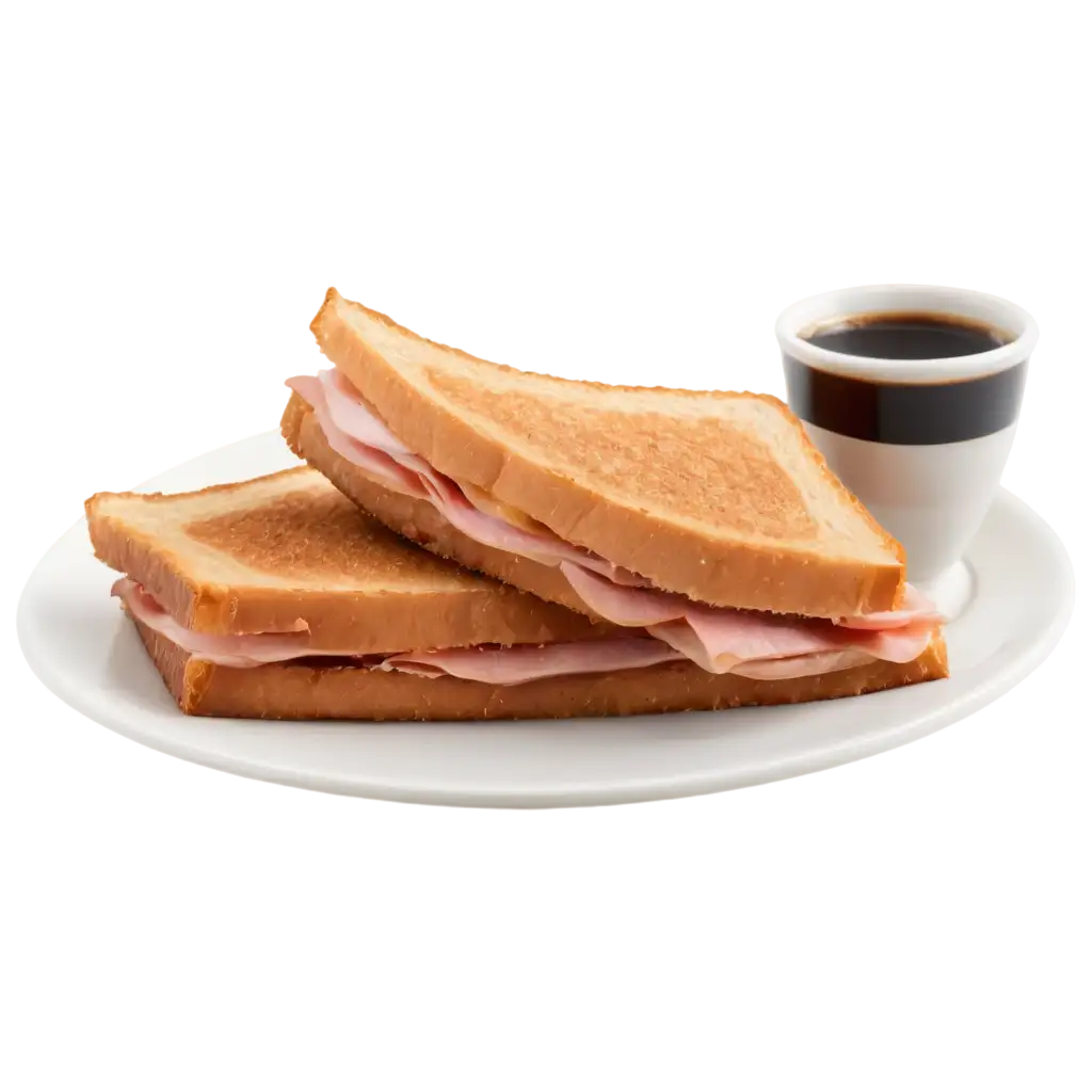 Delicious-Ham-Cheese-Toastie-with-Small-Coffee-PNG-Image-for-Food-Lovers-and-Cafes