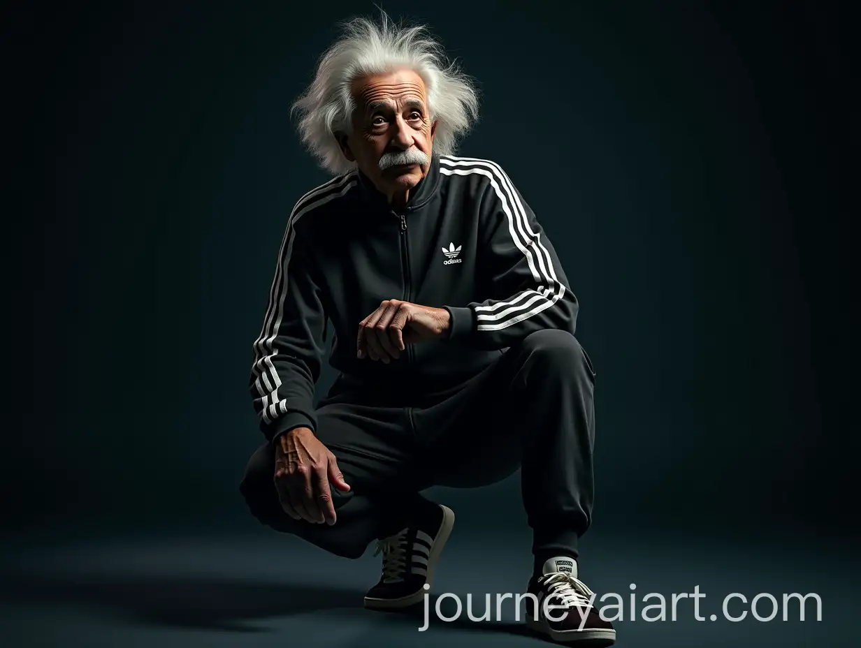 Albert-Einstein-Posing-for-an-Adidas-Campaign-in-Classic-Merch