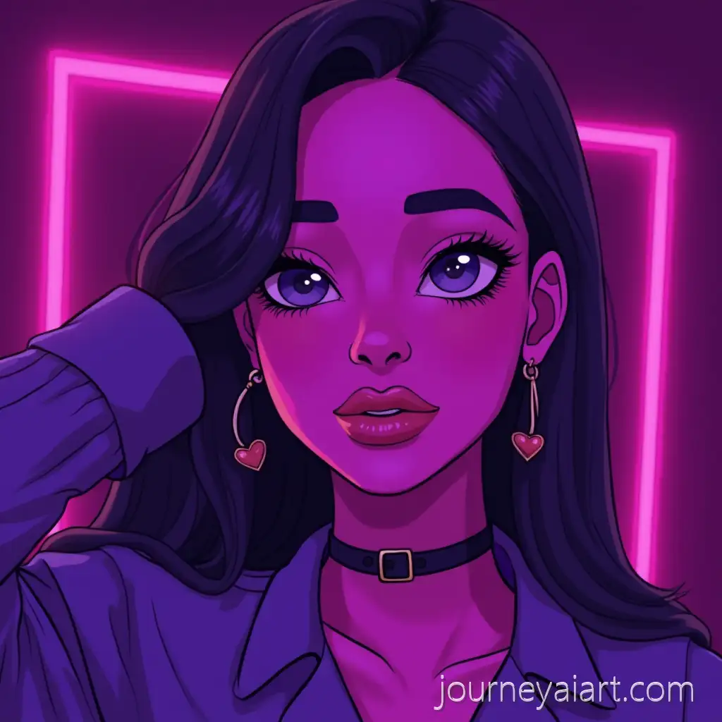 Purple-Neon-Nail-Artist-Avatar-with-Ask3jNNail-artist-avatar-designails-Nickname