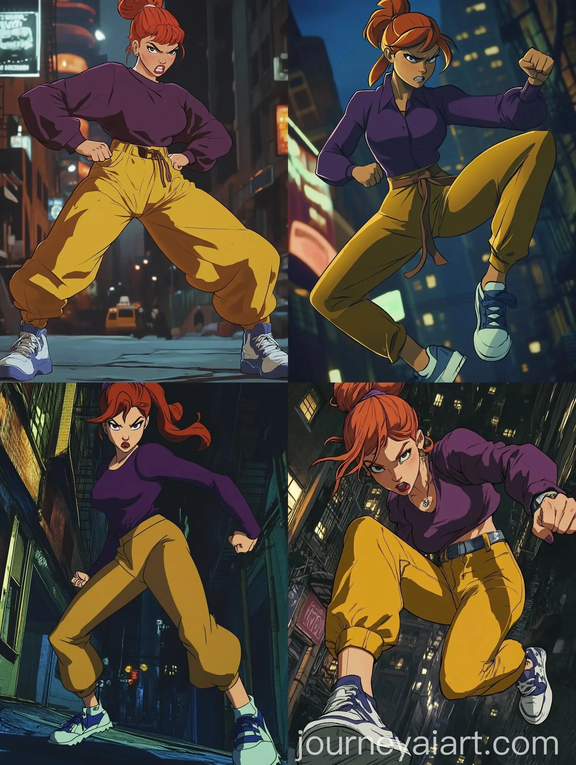 April-ONeal-Ninja-Kick-in-New-York-City-Night-Scene