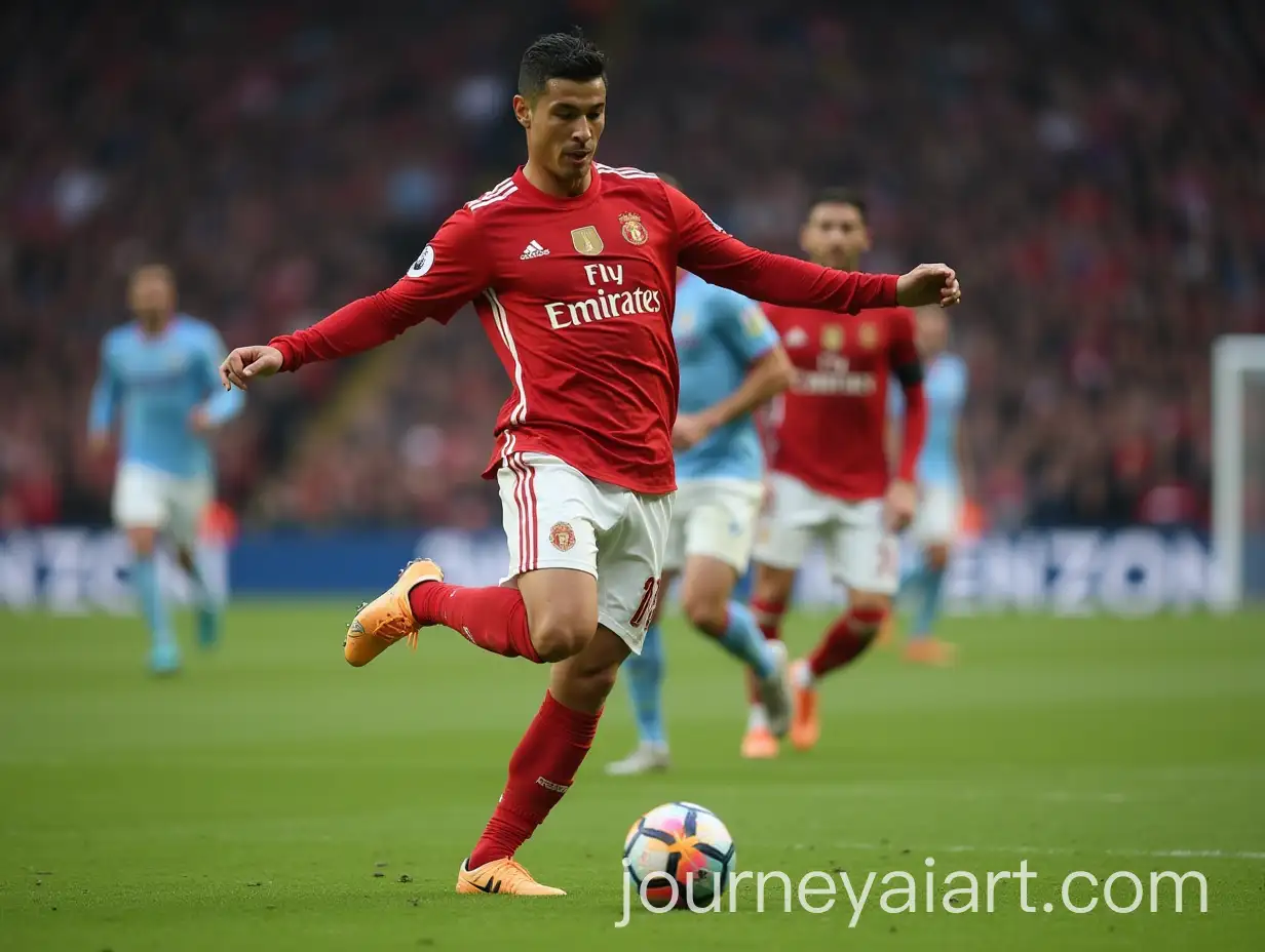 Ronaldo-Playing-Basketball-on-the-Court