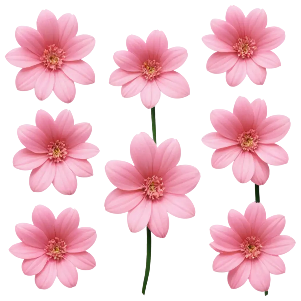 Vibrant-Pink-Flowers-PNG-for-Versatile-Digital-Design-Applications