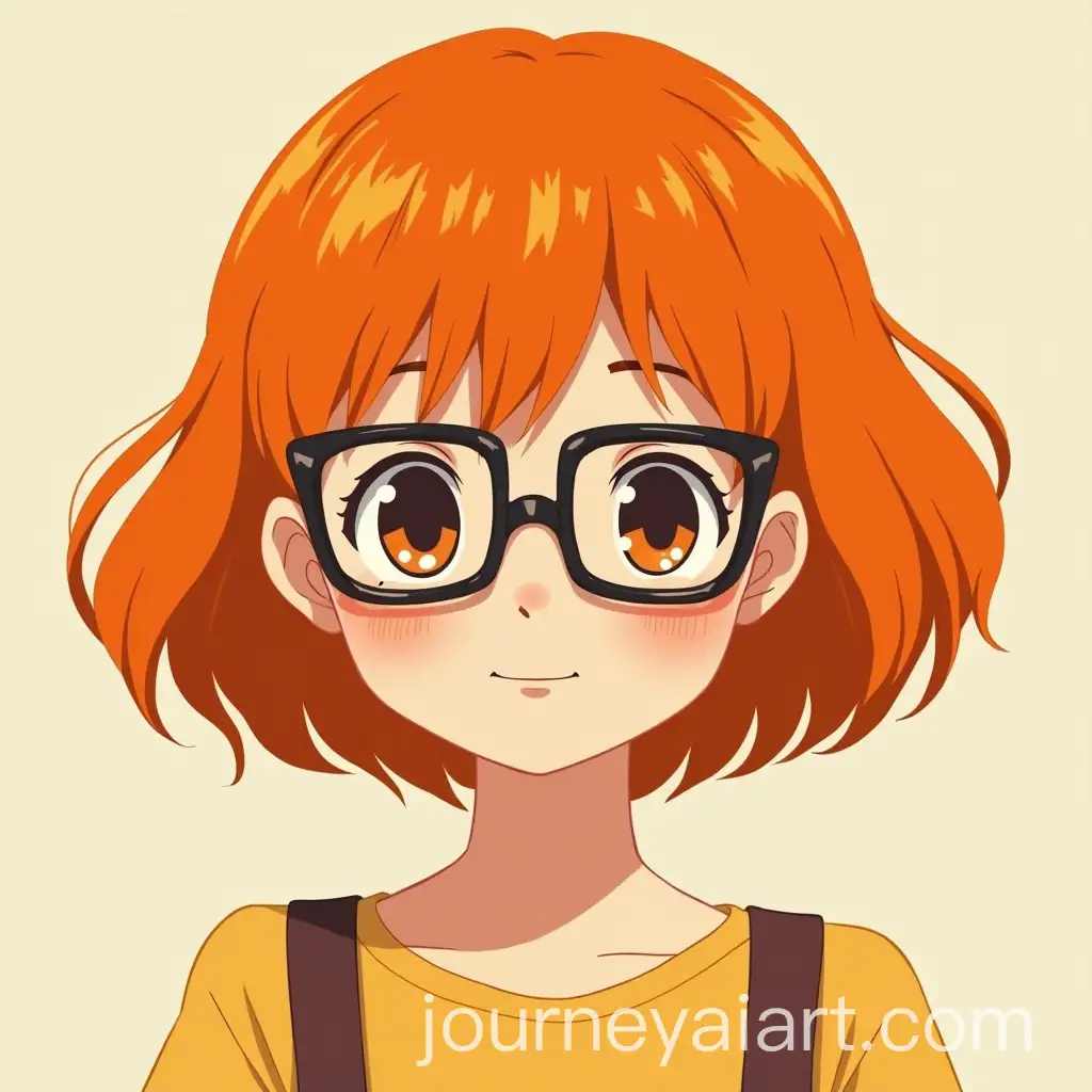 Studio-Ghibli-Inspired-Girl-with-Short-Ginger-Hair-and-Rectangular-Glasses
