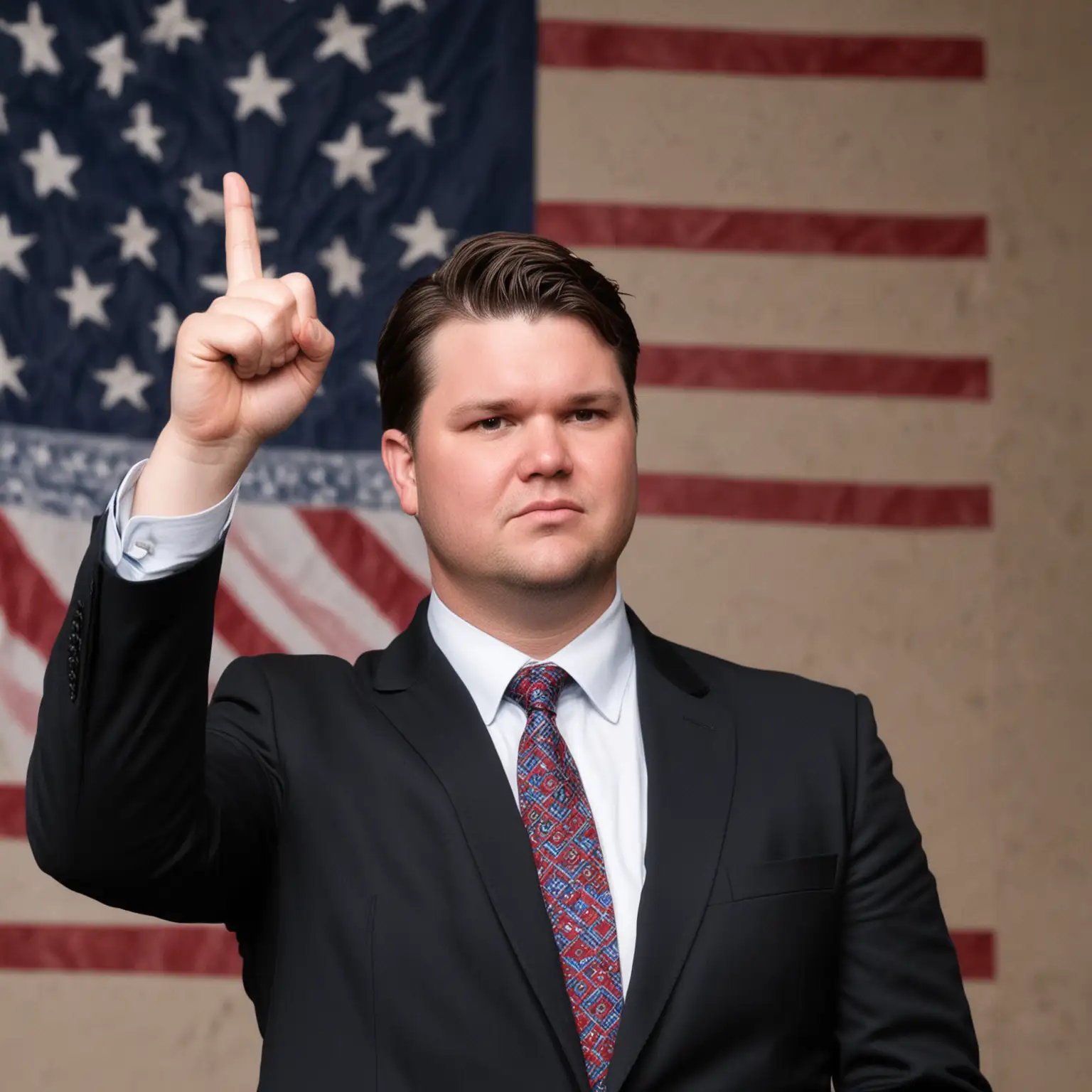 JD Vance Celebrating Freedom with a Raised Fist