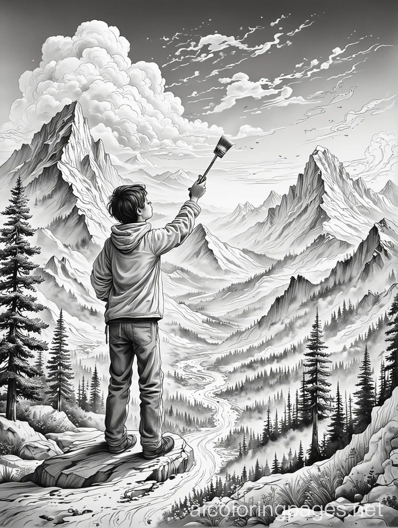 Creative-Journey-A-Childs-Imagination-with-Paintbrush-and-Nature