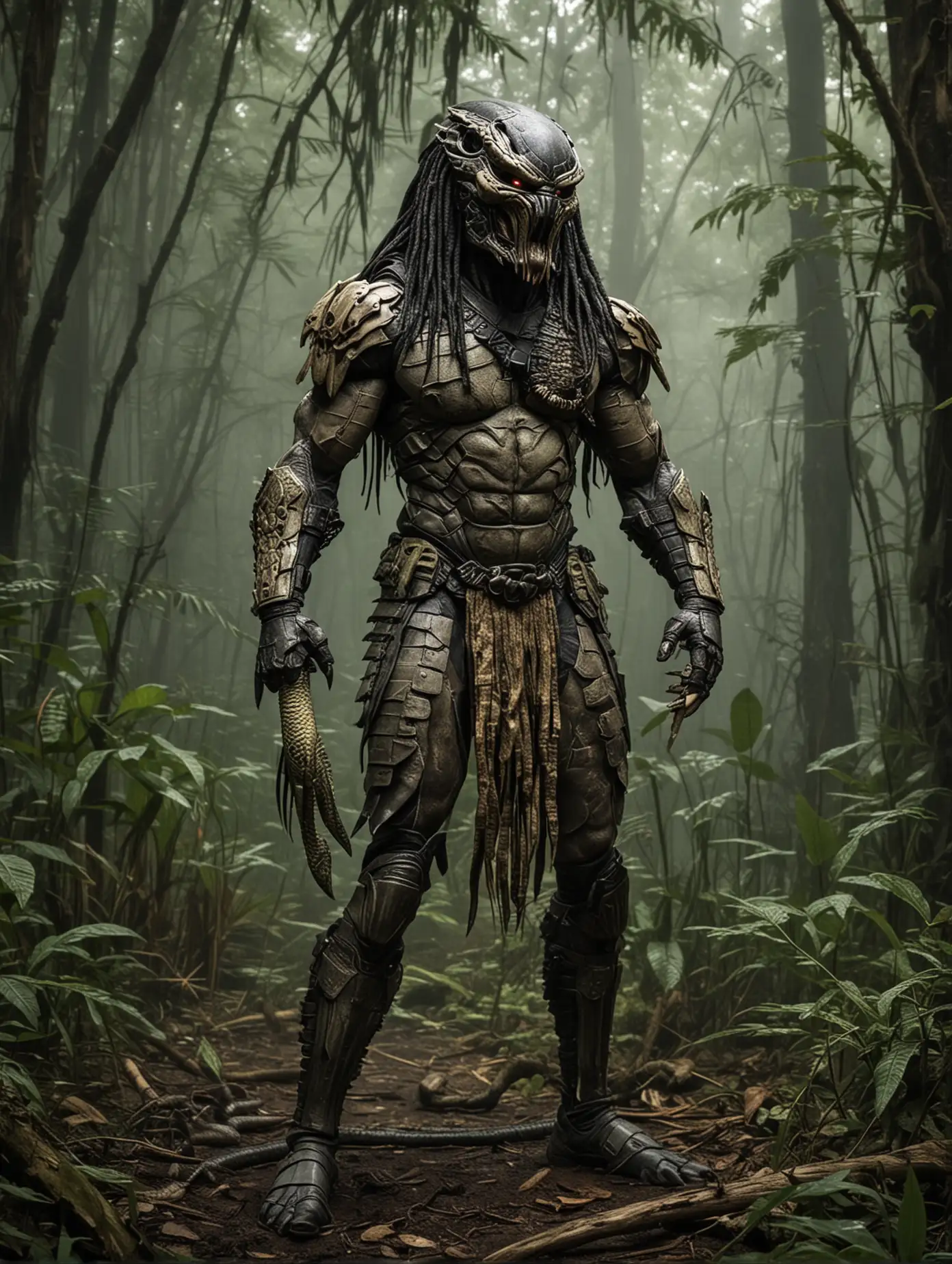 Predator-with-Snakes-Tail