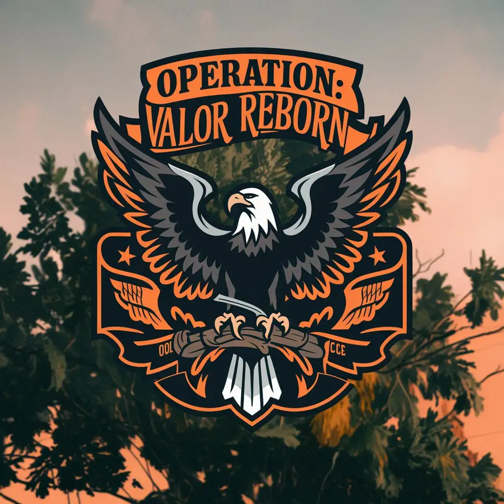 LOGO Design for Operation Valor Reborn MilitaryInspired with Courage and Transformation Symbolism