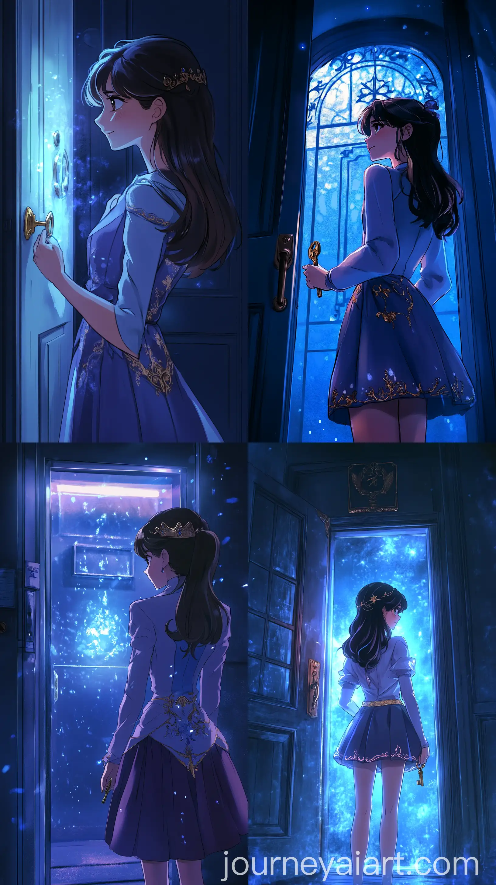 Anime-Style-Tall-Girl-with-Key-Standing-Before-Glowing-Door