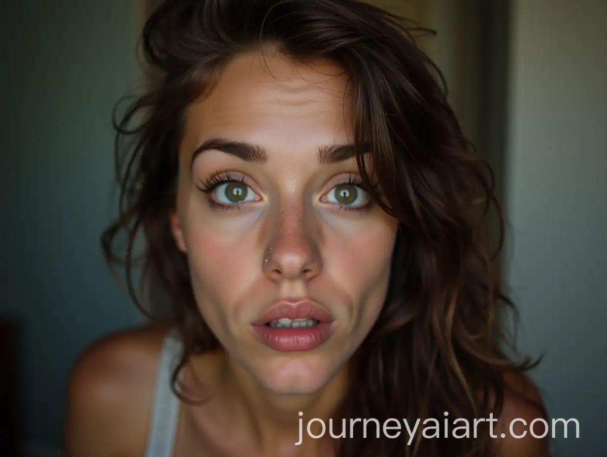 UnAI-Image-Prompt-Expansionnatural-and-Distorted-Portrait-with-Exaggerated-Features-and-Poor-Lighting