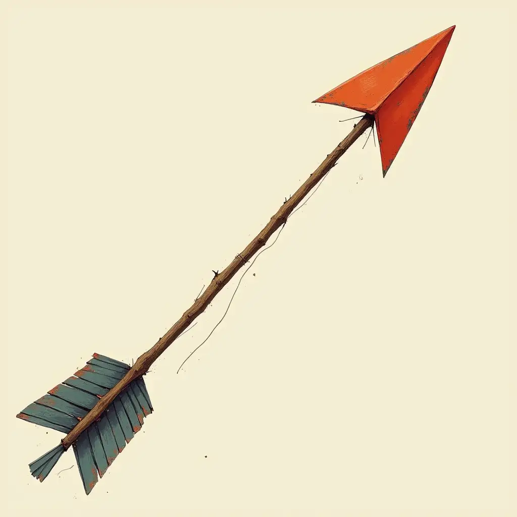 Primitive-Arrow-Soaring-Through-the-Air