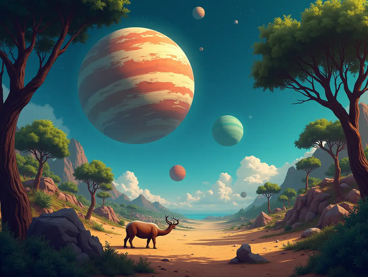 A Vibrant Exoplanet Zoo with Diverse Alien Creatures