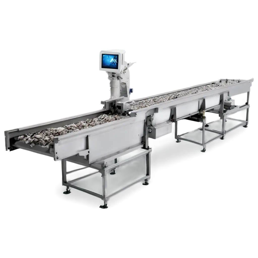 HighQuality-PNG-Image-Robotic-Arm-Sorting-Fresh-and-Rotten-Fish-on-Conveyor-Belt