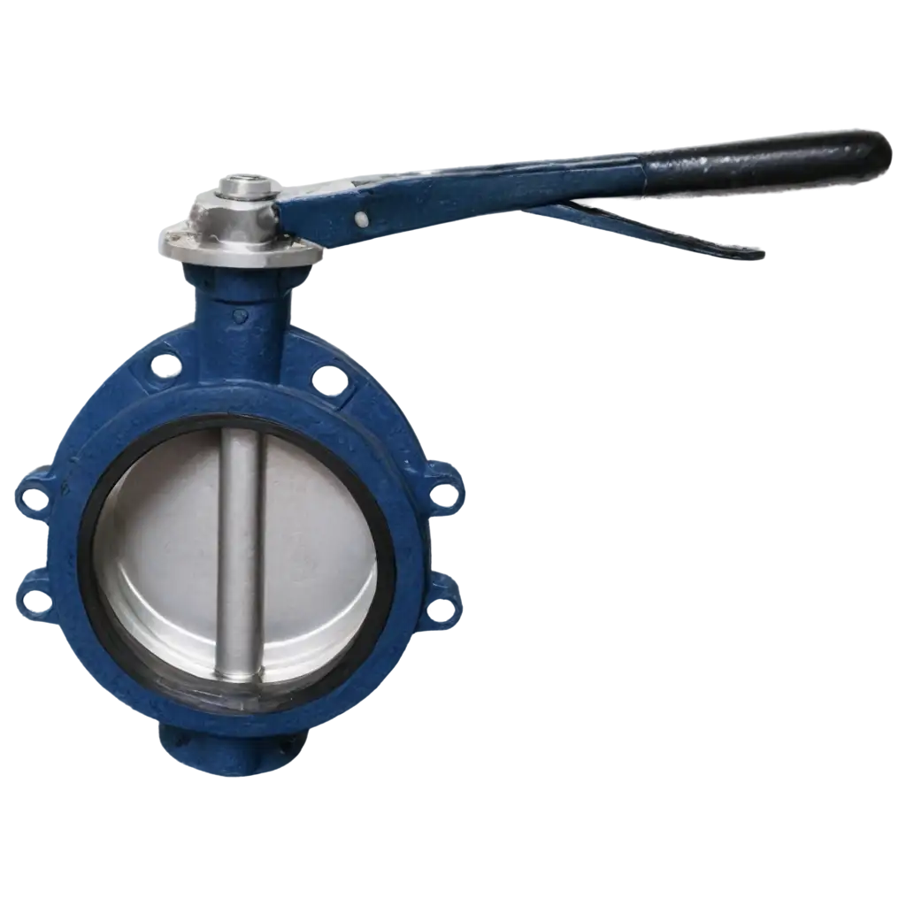 Cast-Iron-Butterfly-Valve-PNG-HighQuality-Image-for-Industrial-Applications