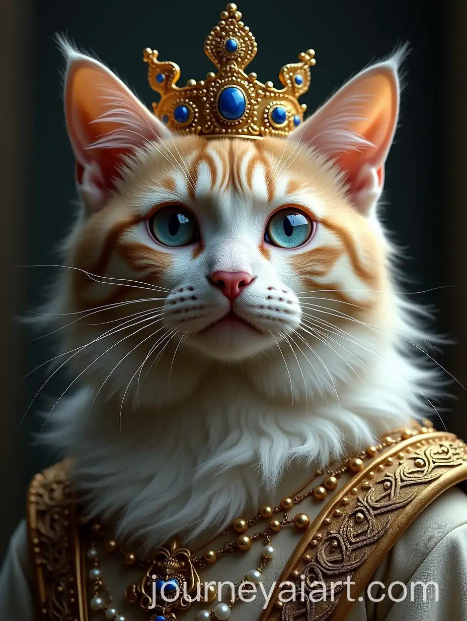 Majestic-Cat-with-Royal-Golden-Crown-and-Mystical-Eyes