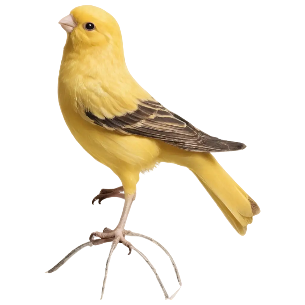 Canary-Cut-Out-from-a-Newspaper-PNG-Image-for-Creative-Projects