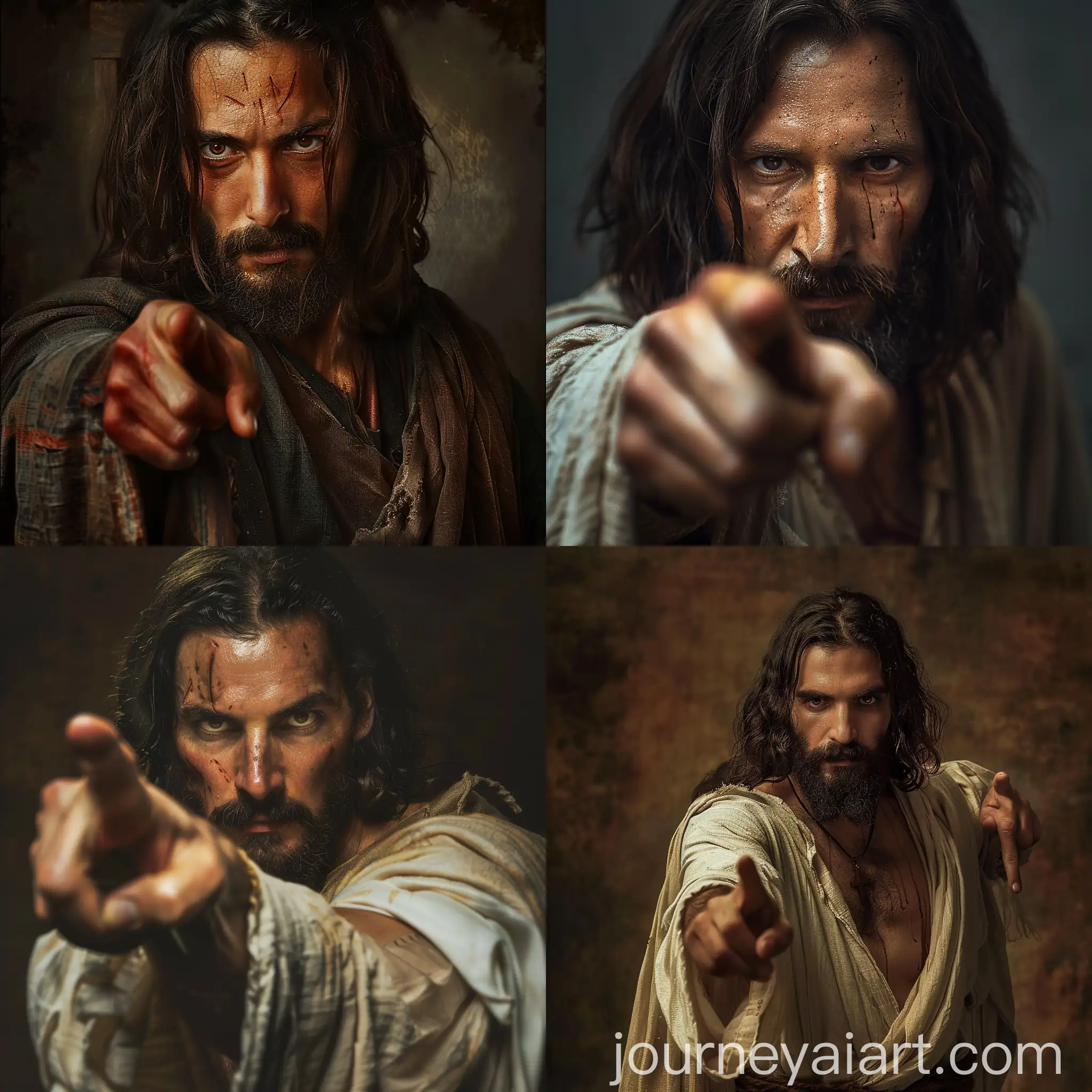 Jesus-Christ-Holding-Cross-with-Serious-Expression