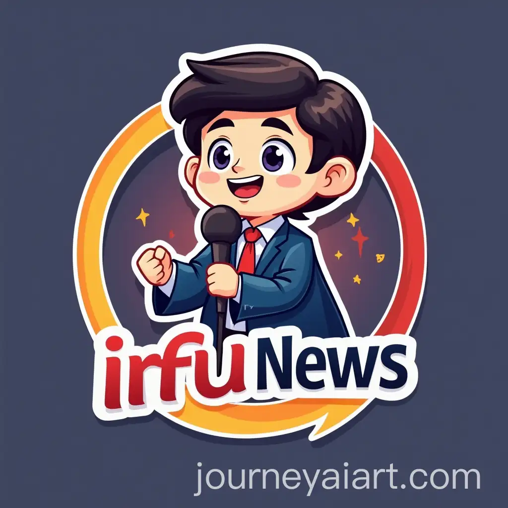 Cartoon-NewsAI-Image-Prompt-Expansion-Channel-Logo-with-Mic-and-Curved-Text-for-IRFU-News