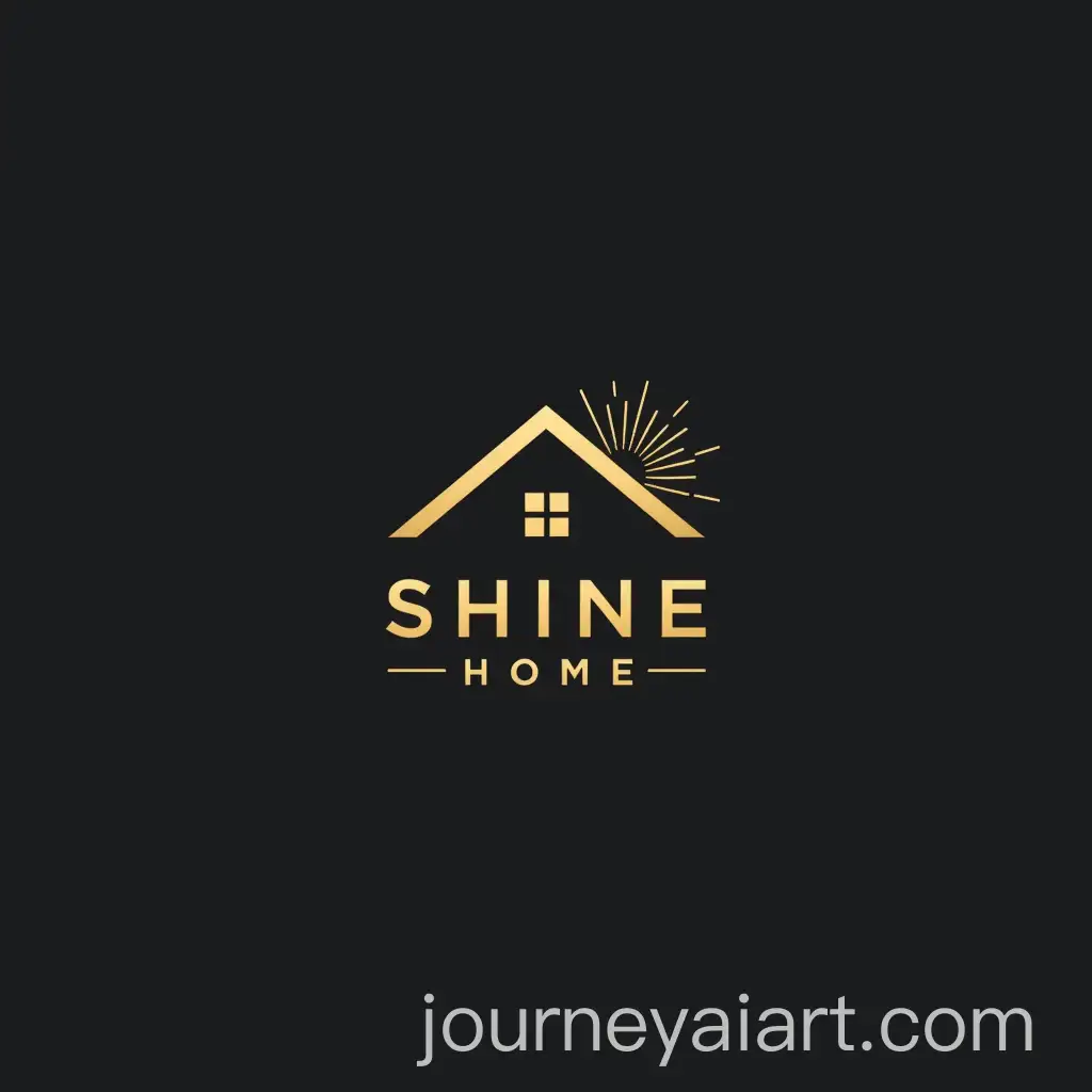 Premium-Household-Cleaning-Service-Logo-with-Gold-House-and-Sparkles