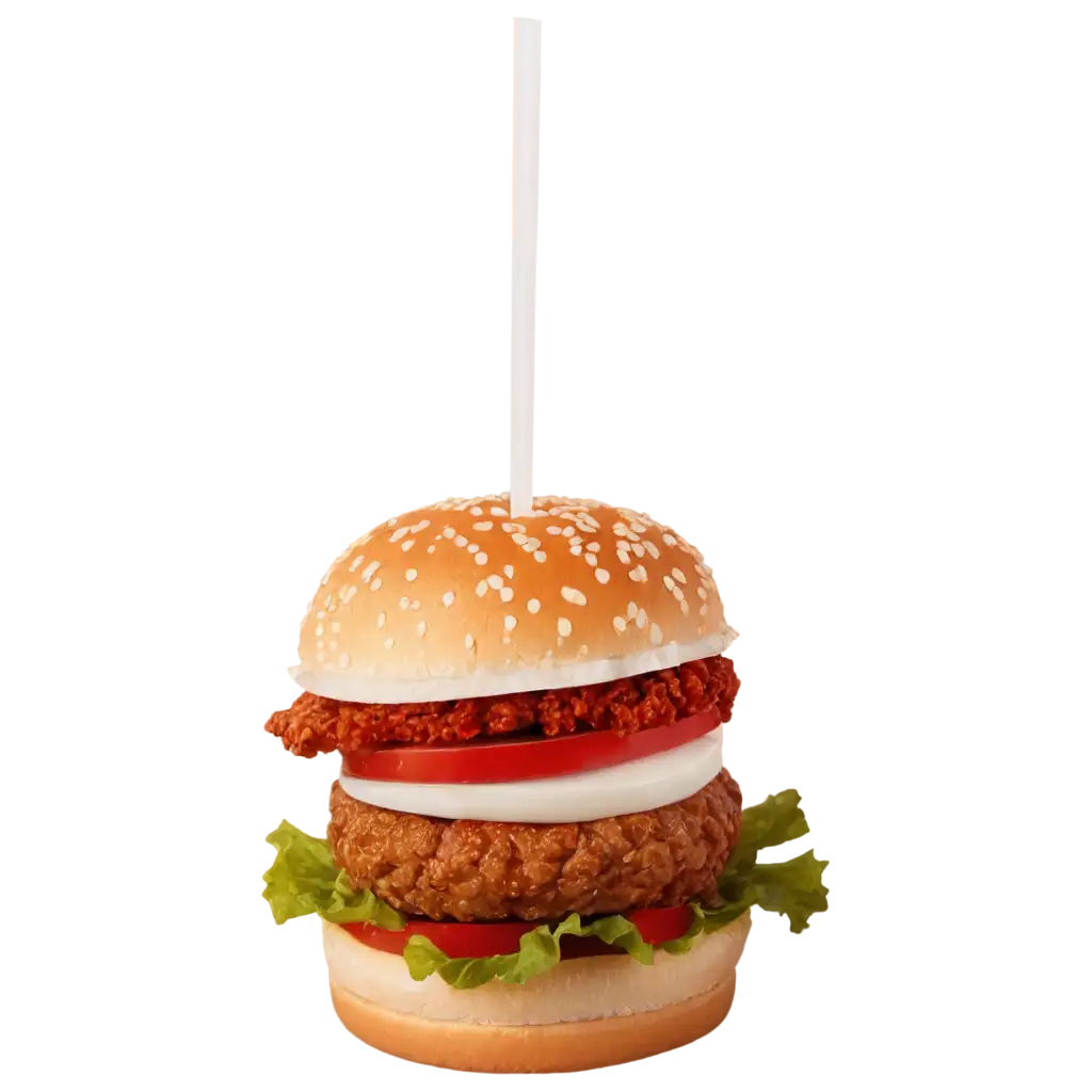 Zinger-Burger-PNG-Image-for-HighQuality-Digital-Use