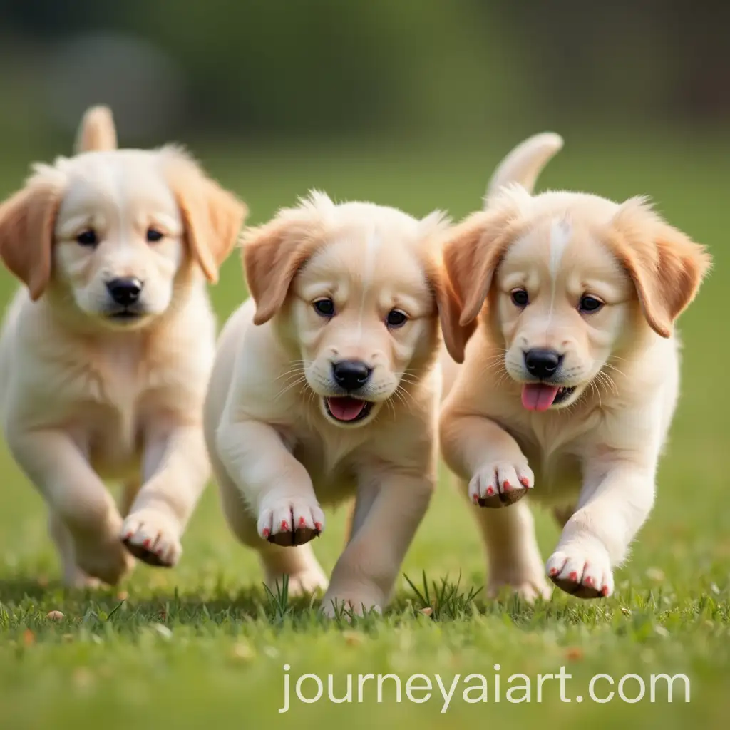 Playful-Puppies-Running-Outdoors