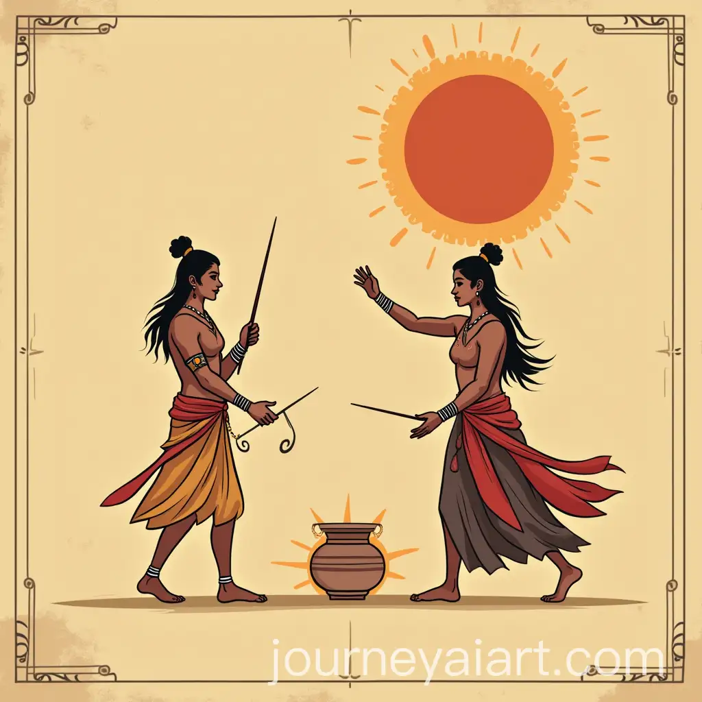 Minimalist-Poster-Design-for-Ancient-Indian-Drama-Competition