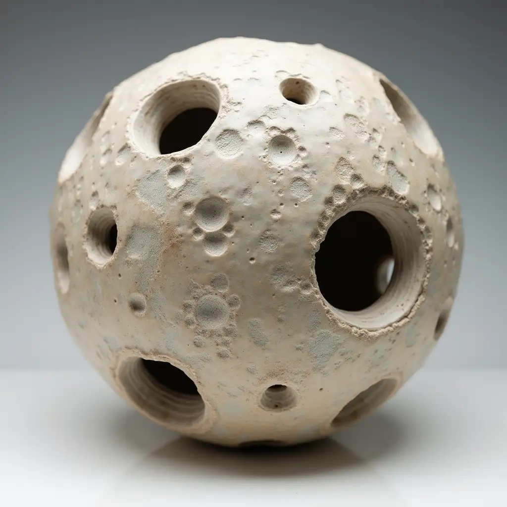 LunarInspired-Ceramic-Sphere-with-Unique-Holes