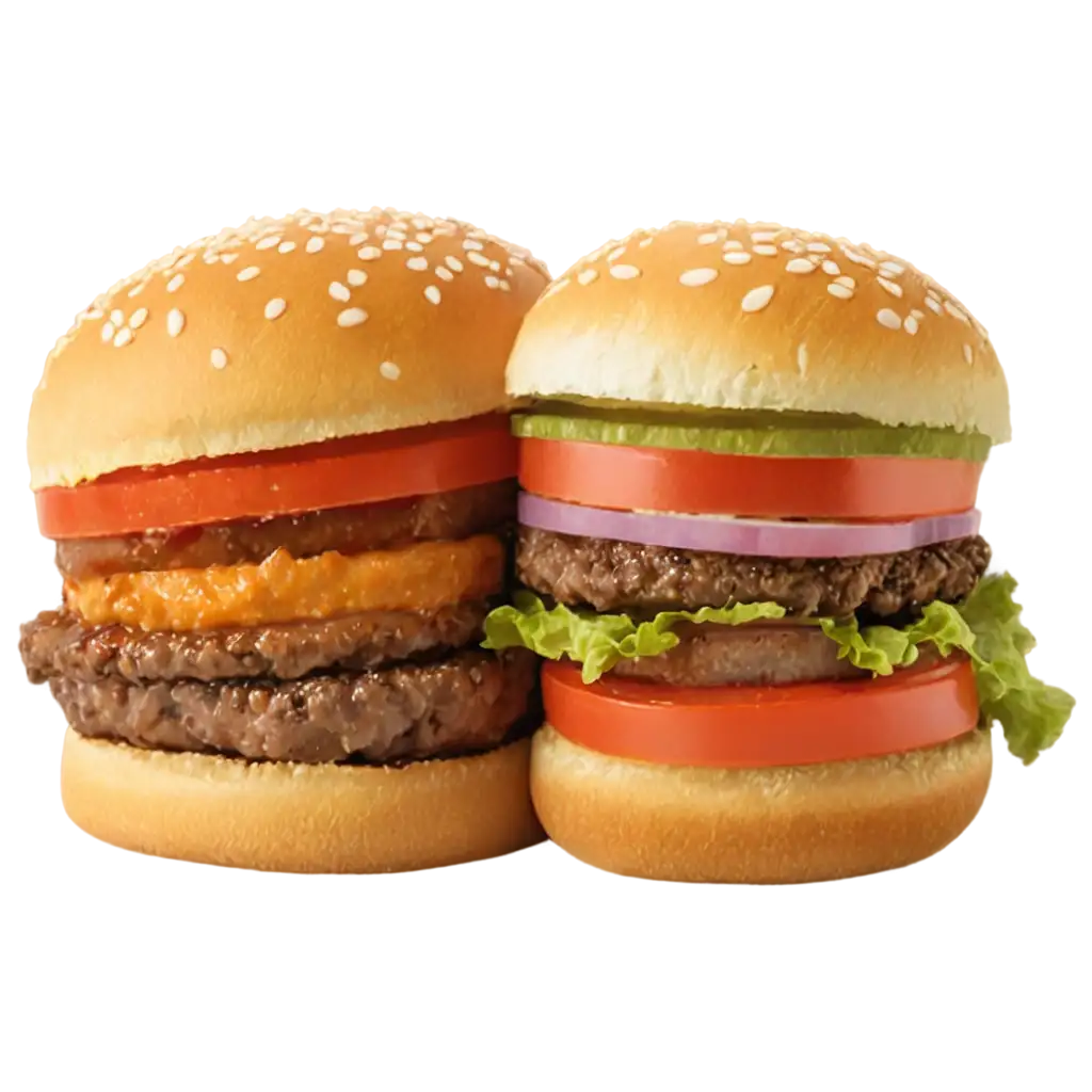 Delicious-Burger-PNG-Image-HighQuality-and-Clear-Visual-Representation-for-Your-Projects