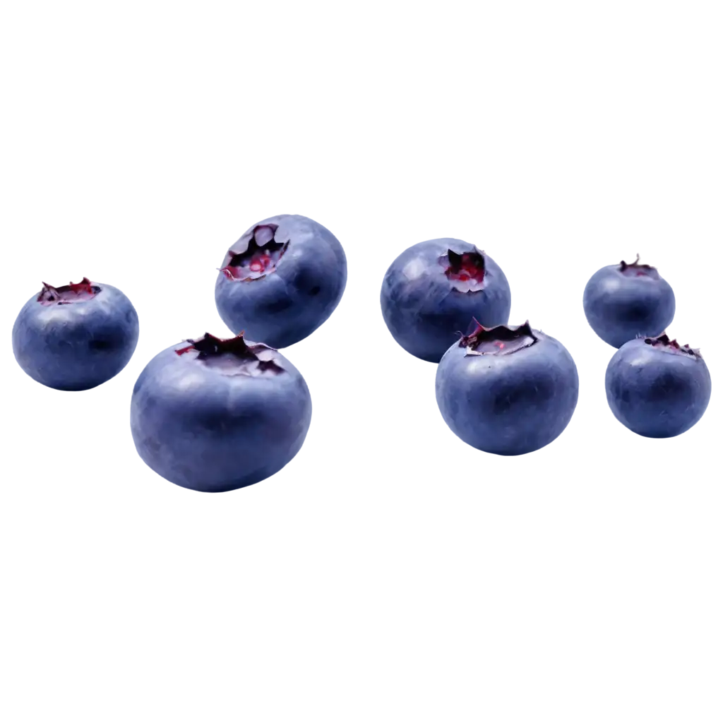 PNG-Image-of-PurpleThemed-Blueberries-on-White-Background-Enhancing-Visual-Clarity-and-Quality