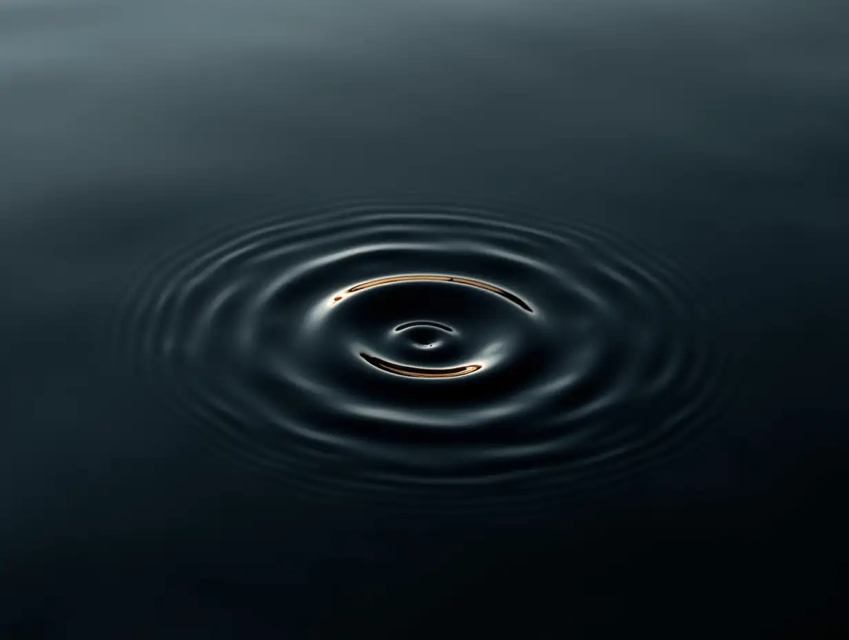 ripple effect on black water