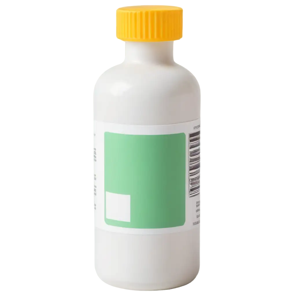 Medicine-Bottle-on-White-Stone-with-Bottle-Packet-PNG-HighQuality-Image-for-Digital-Use