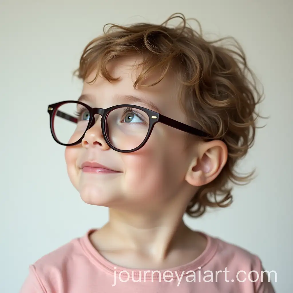 Child-with-Glasses-Looking-Left-in-Studio-Setting