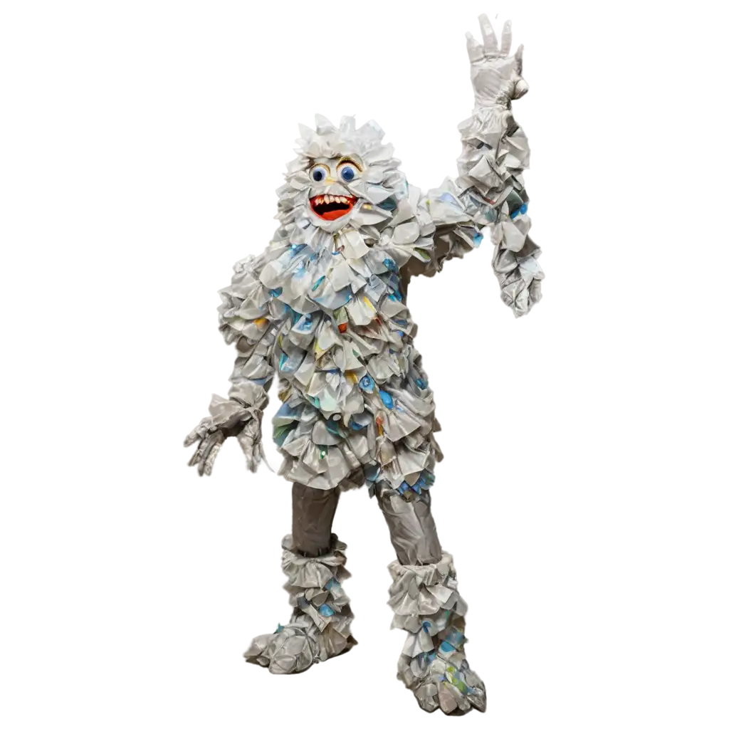 Monster-MadePNG-Image-Usage-Scenarios-of-Plastic-Bags-and-Waste-Garbage-PNG-Image-EcoFriendly-Digital-Art-Concept