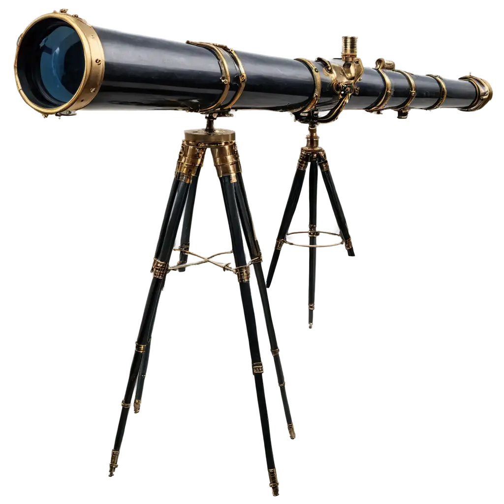 Steampunk-Telescope-PNG-Image-Vintage-Technology-Meets-Futuristic-Design