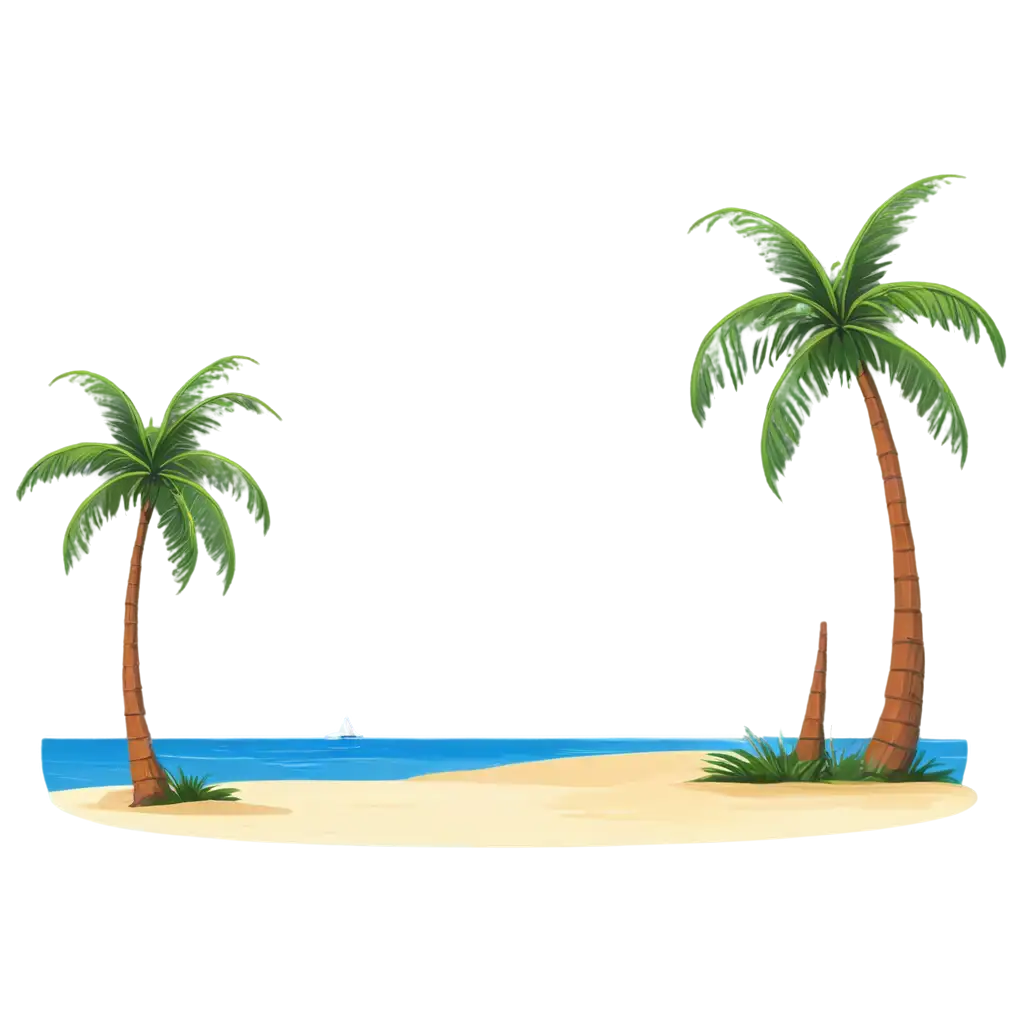 Cartoon-Island-with-Palm-Trees-PNG-Image-HighQuality-Design-for-Versatile-Use