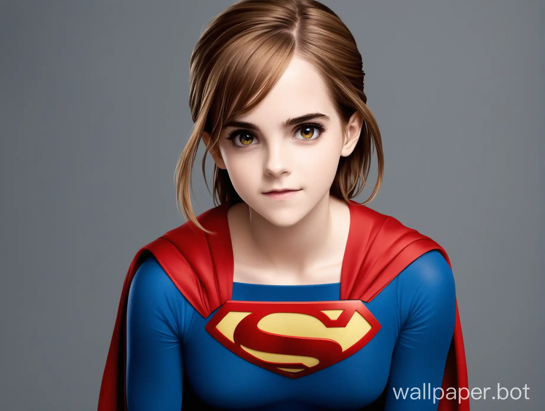 Emma Watson in superman costume