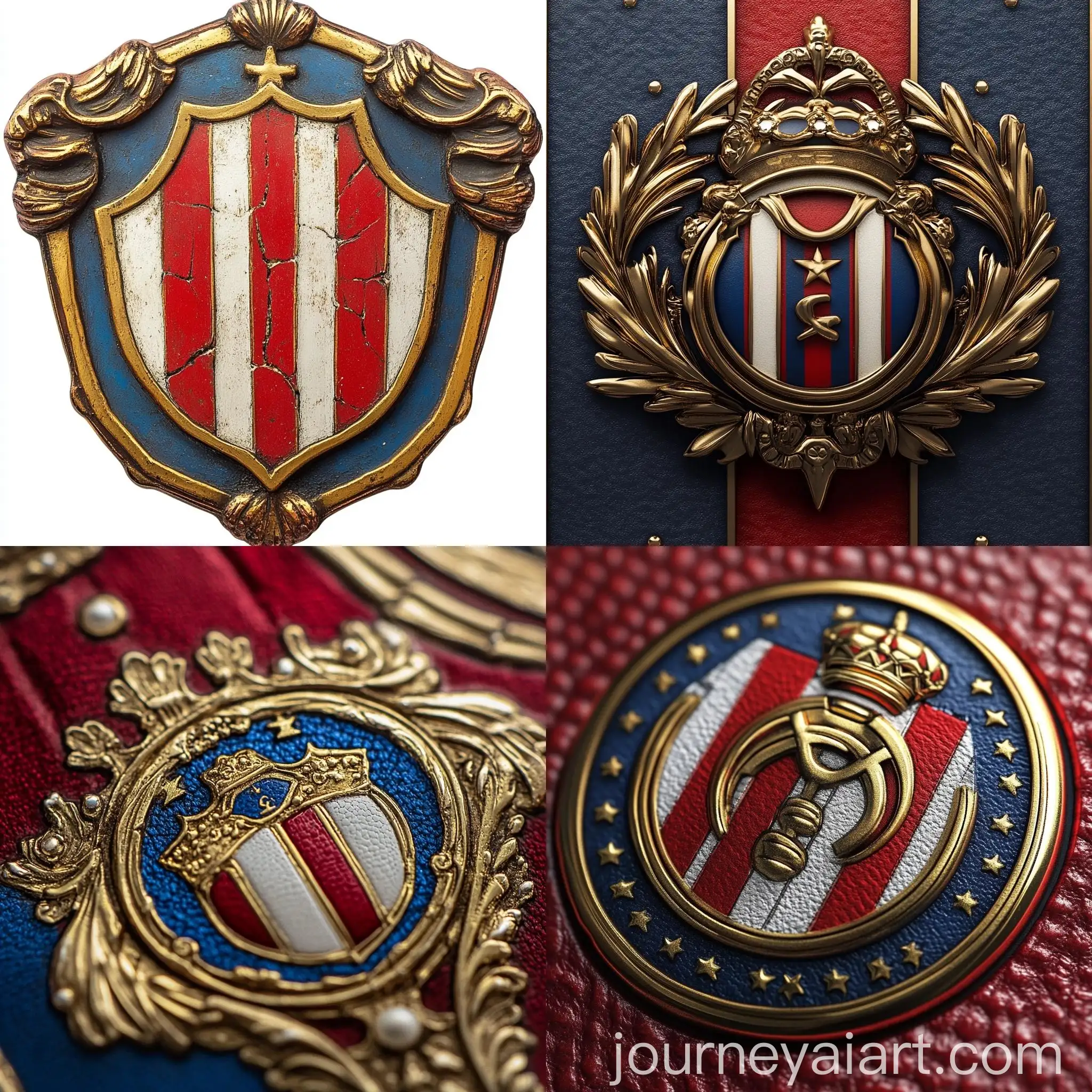 Patetico-Madrid-Football-Team-Crest-with-Red-White-Blue-Colors-and-Gold-Details