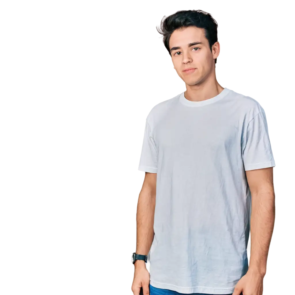 Stylish-Plain-White-TShirt-PNG-Image-for-Versatile-Online-Applications