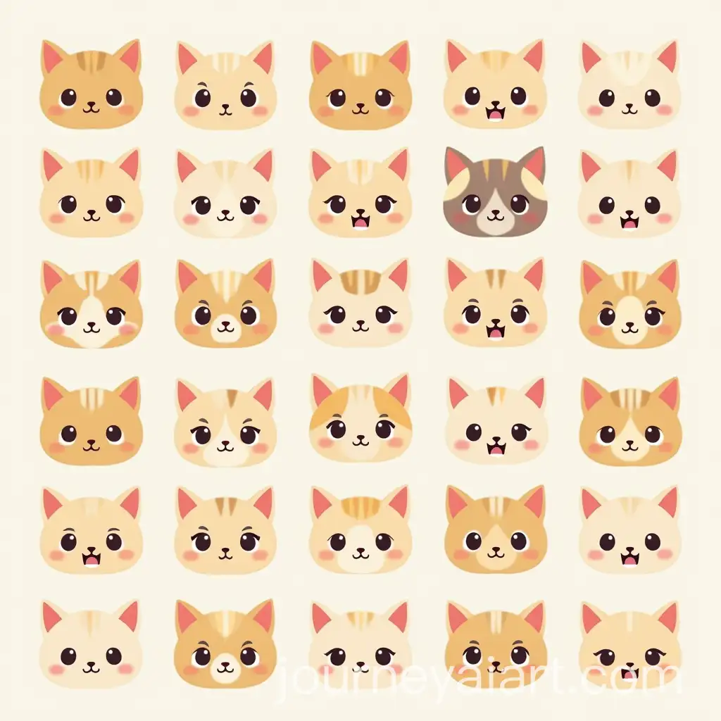 Charming-DisneyStyle-Grid-of-Playful-Cat-Faces