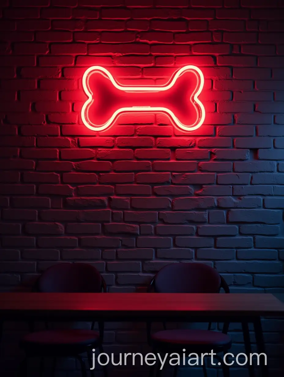 Tbone-Steak-Challenge-with-Neon-Clock-and-Bold-Red-and-Blue-Background