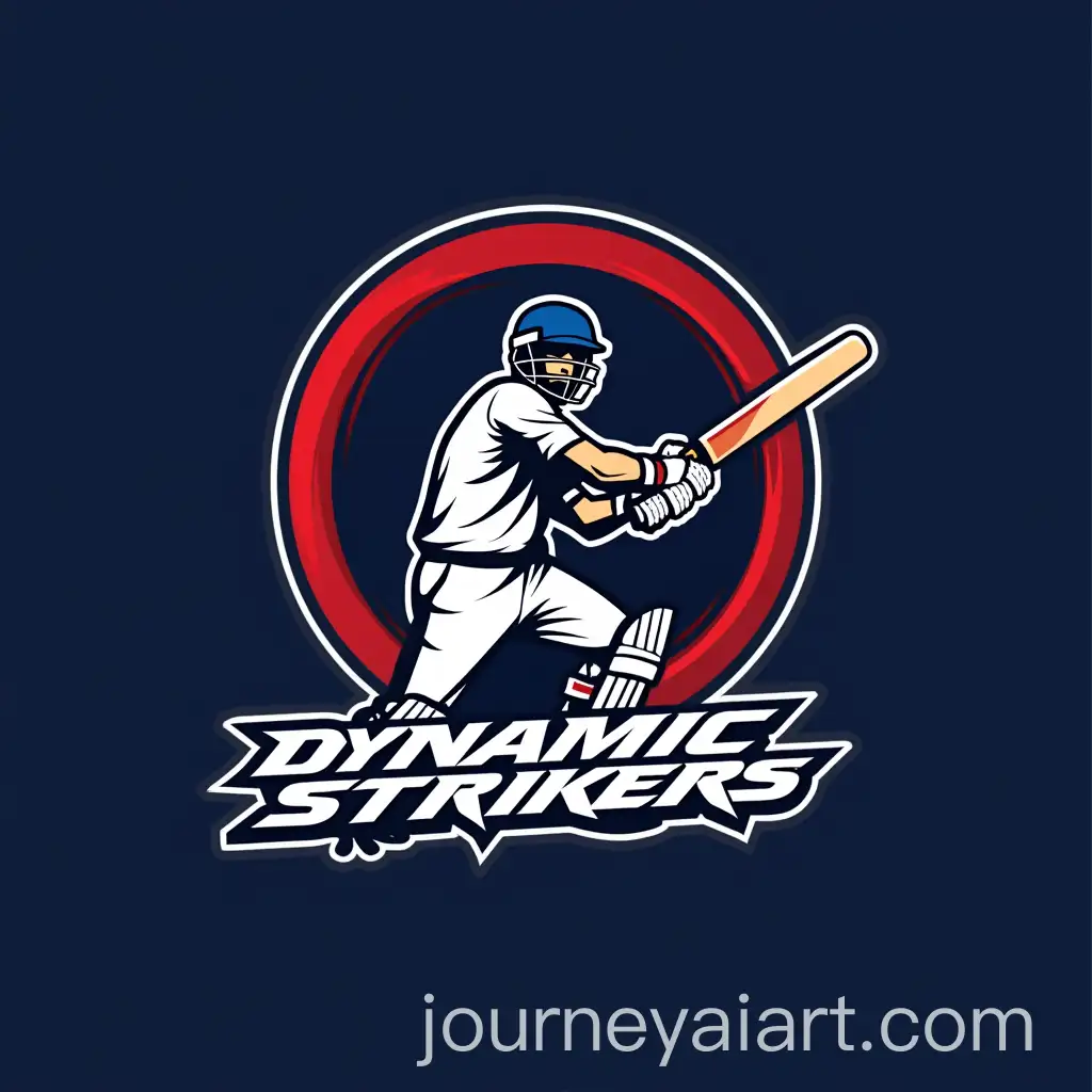 Dynamic-Strikers-Cricket-Team-Logo-Design