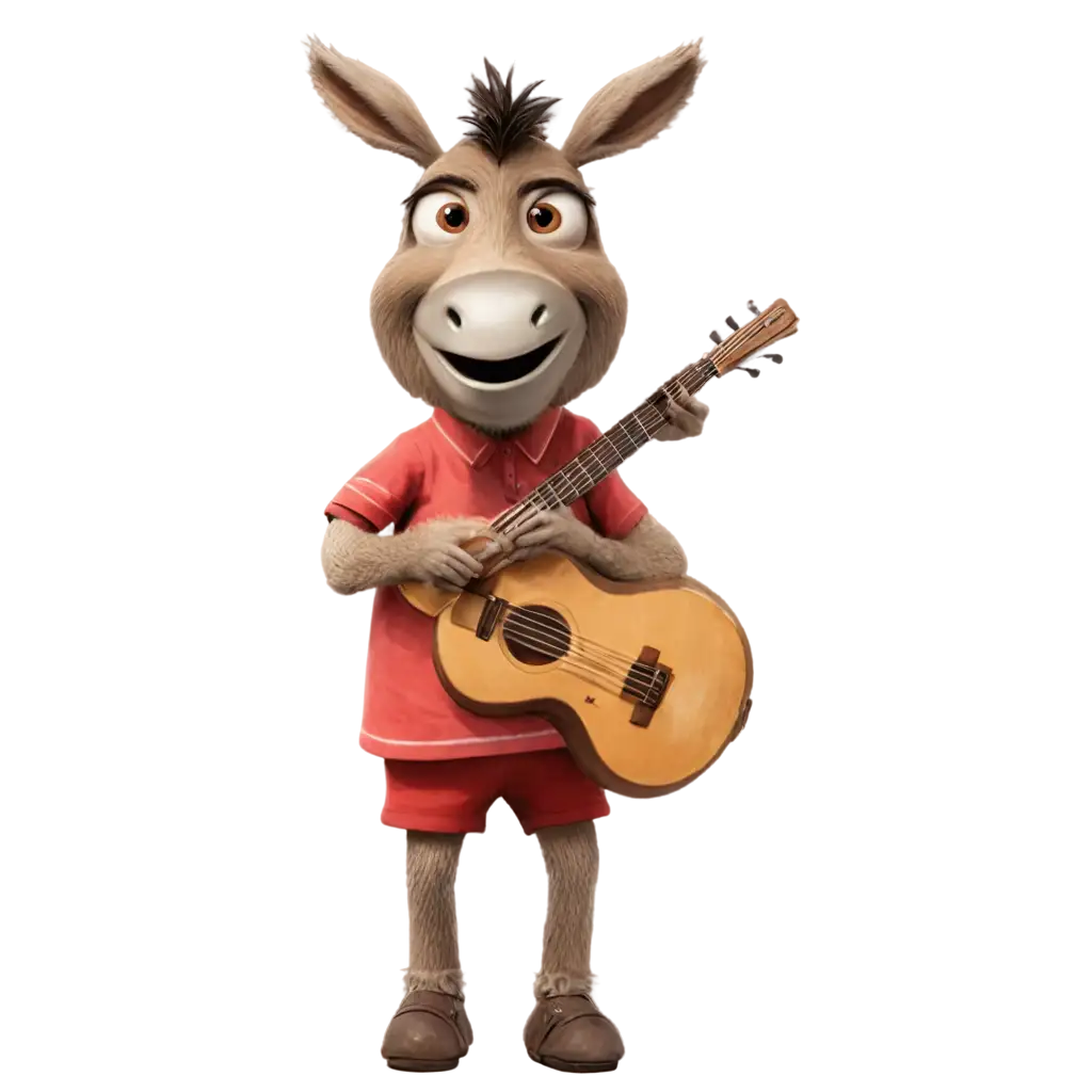 Musical donkey by the seaside