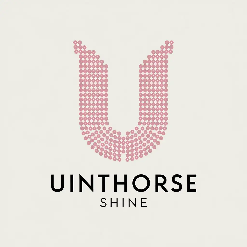 a vector logo design,with the text "Uinthorse Shine", main symbol:sequin,Moderate,be used in wedding dress industry,clear background