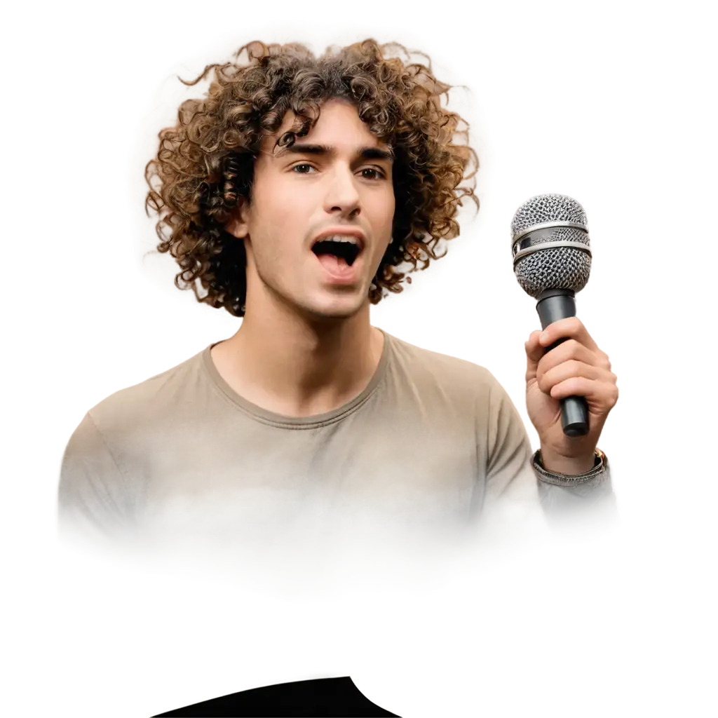 Create-a-PNG-Image-of-a-Stage-with-a-Curly-Haired-Man-Singing