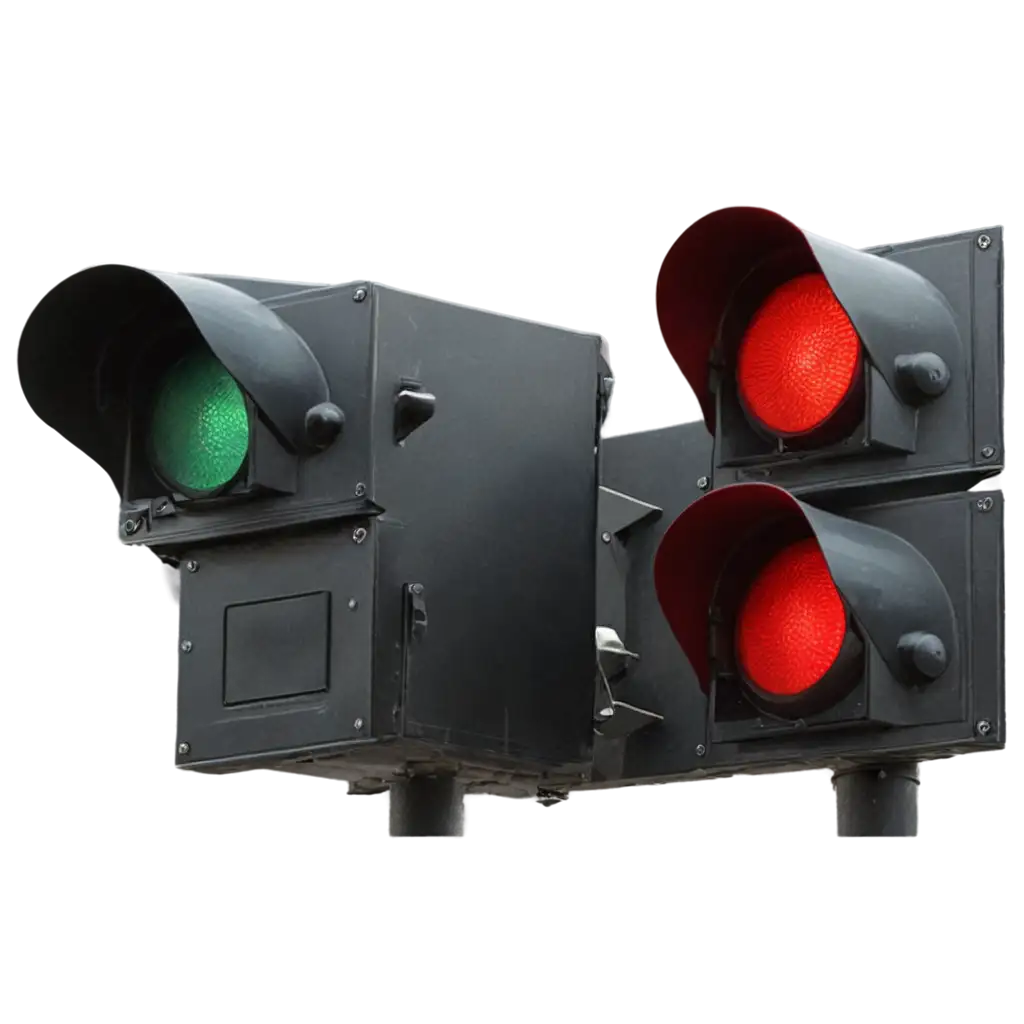 HighQuality-PNG-Image-of-a-Traffic-Light-with-Red-Light-On-Ideal-for-Design-and-Web-Use