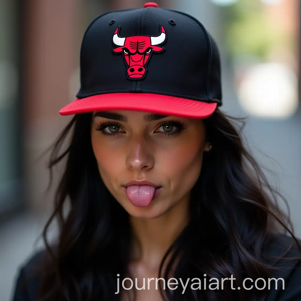 Caucasian-Woman-in-Chicago-Bulls-Snapback-with-Casual-Urban-Vibe