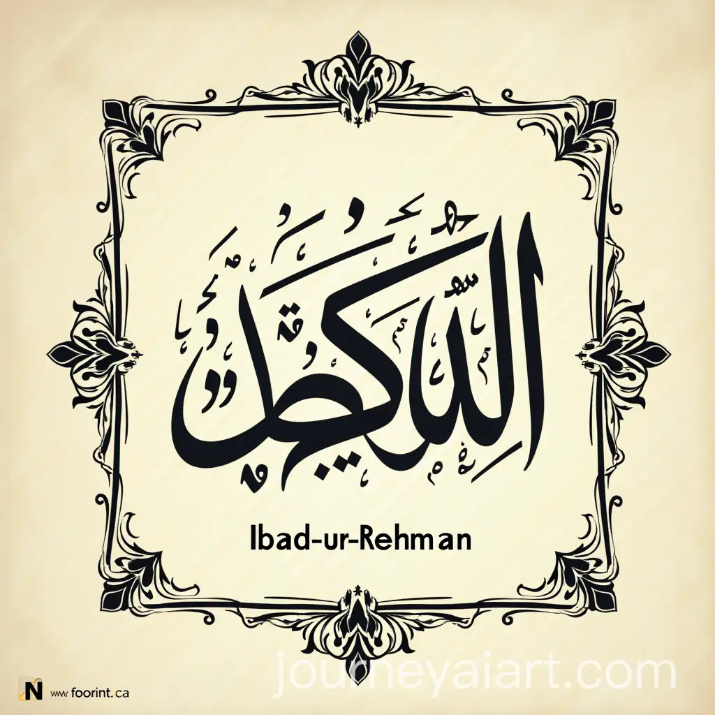 Elegant-Islamic-Calligraphy-Artwork-with-IbadurRehman-Phrases