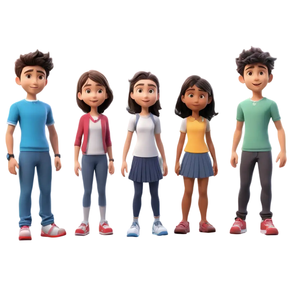 3D-Animation-of-2-Girls-and-2-Boys-Standing-Side-by-Side-PNG-Image-for-StudentThemed-Projects