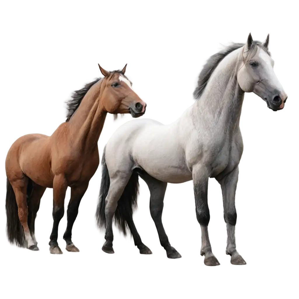 3-Different-Colored-Horses-PNG-Image-for-Versatile-Use-in-Digital-Projects